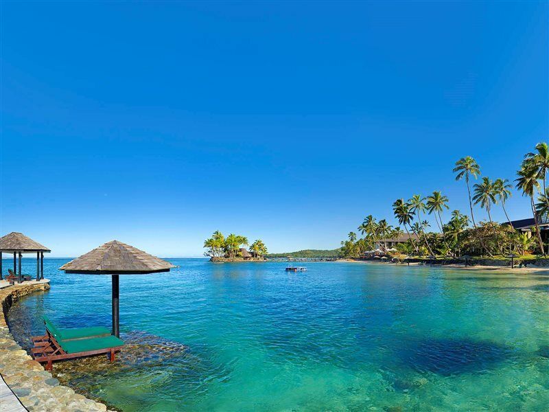 The Warwick Fiji Hotel Korolevu  Eksteriør billede View of the lagoon