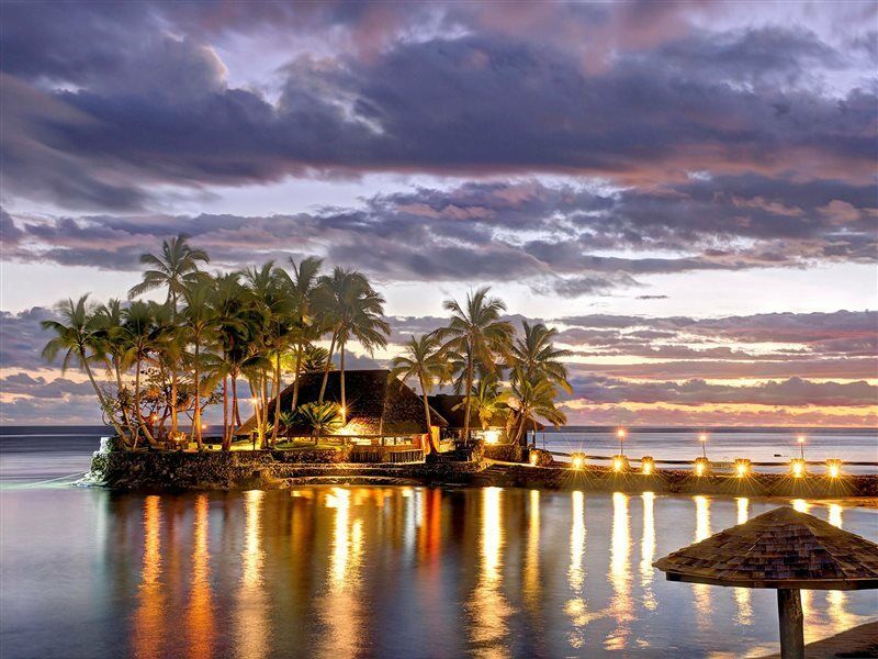 The Warwick Fiji Hotel Korolevu  Eksteriør billede Sunset at the Sheraton Resort